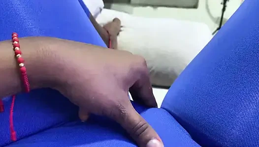 Stepmom masturbates with her tight pats