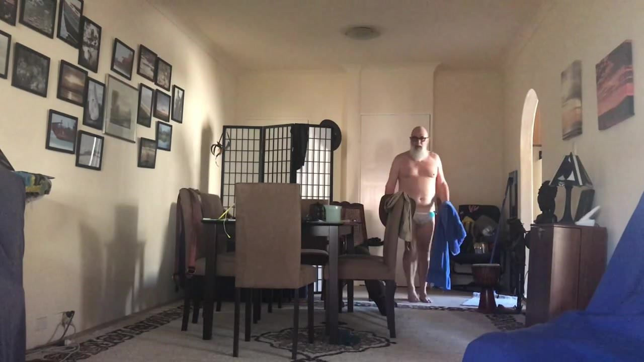 A naked man