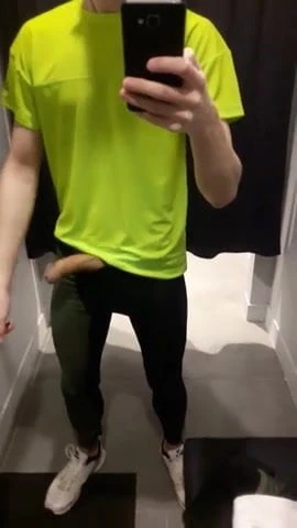 Cumming in the Walmart dressing room