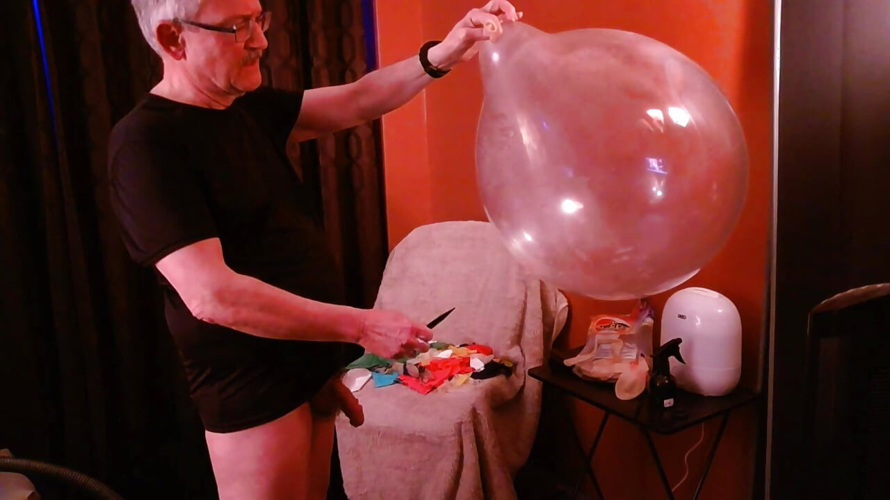 150) kinky plezier met grote ronde duidelijke ballon door papa