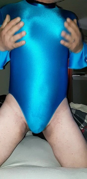 Blue leotard