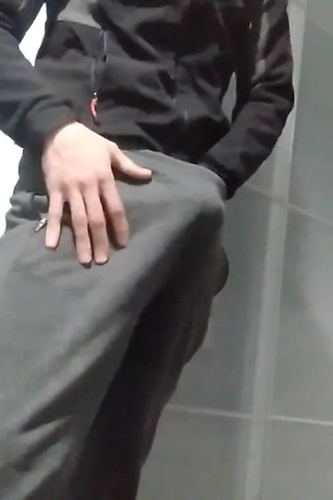 I Show You My Hard Banana Inside My Pants and I Masturbate in My Friend's Bedroom