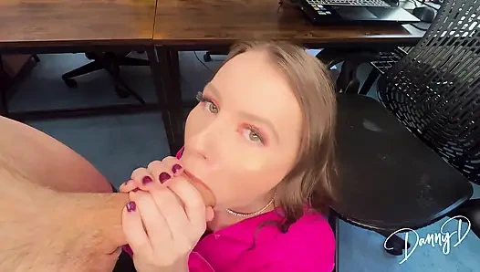 Danny D Creampies Busty Secretary Brook Logan POV