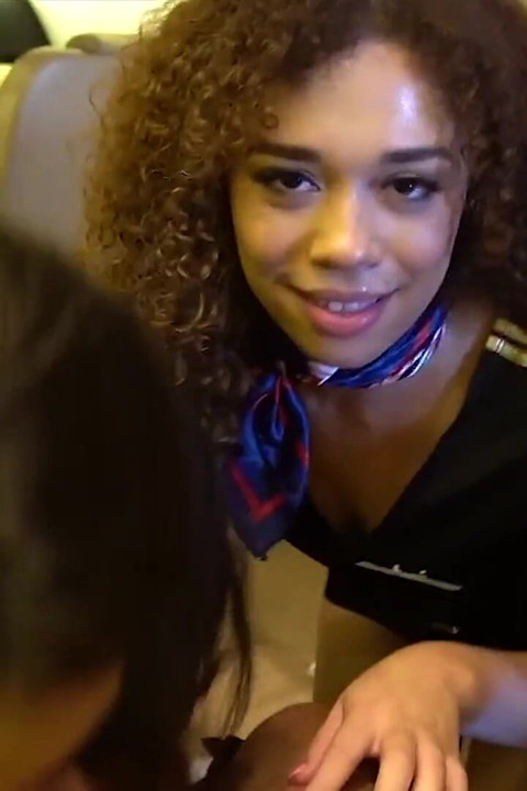 Triple BJ by Horny Pj Flight Attendants Kiki, Willow & Emma