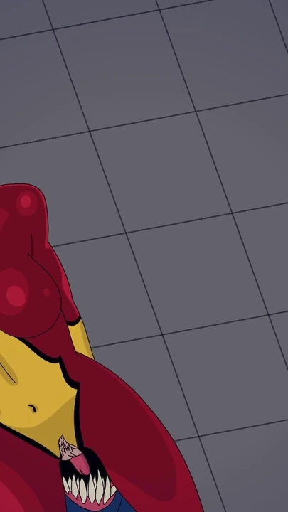 Captivating moment from "Marvel Spider-Woman and She-Venom Rimming"