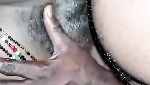 African Queen Sucks and Fucks Step Dad With Cum in Pussy