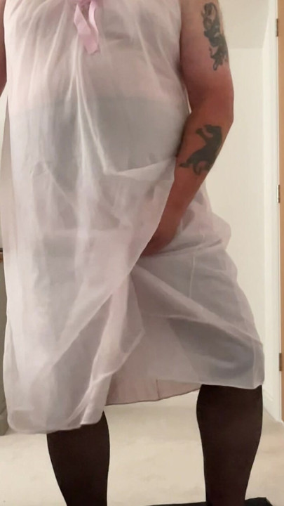 Vintage double layer nightgown