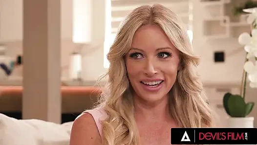 DEVILS FILM - Shocked Wife Catches Husband With A Beauty But All Agree To Hot Cheating Threesome