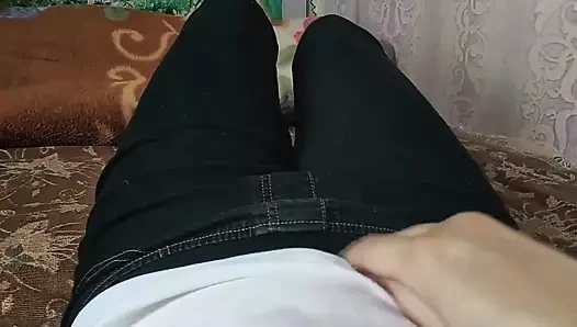 Azgın amatör kız tek başına mastürbasyon - harika solo mastürbasyon ve gerçek kadın orgazmı