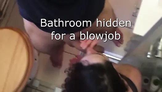 Badezimmer bestes geheimnis für einen blowjob!