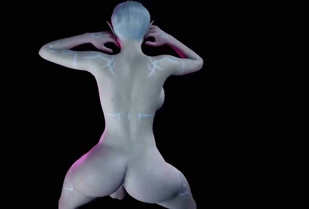 Shemale Elf Shaking It - 3D Porn Music Video