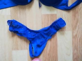 Masturbating on aunt's lingerie