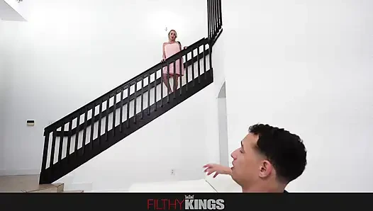 FILTHY KINGS - Horny Stepmom Chloe Adams Fucked Hard After Shower By Stepson
