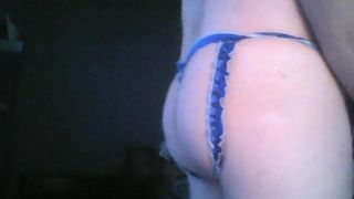 little satin thongs are so good for hard cock!