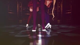 Mmd r-18 - anime - chicas sexy bailando - clip 283
