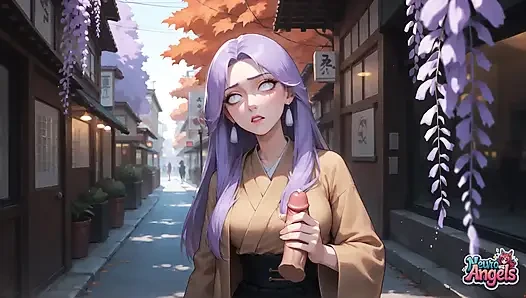 Purple Hair Sensation: Tokyo Alley Cum Drip