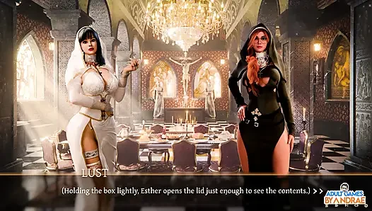 Sisters in Sin Gameplay Part 14 – Rebecca Holds the Key Inside Her Pussy