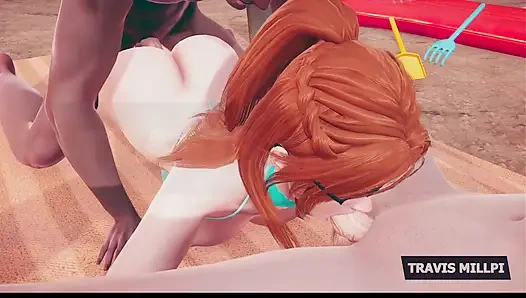 Plajda çifte penetrasyon