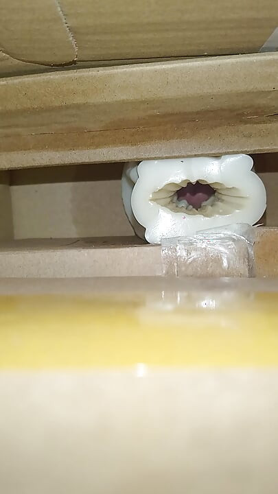 Cum inside homemade silicone pussy 2