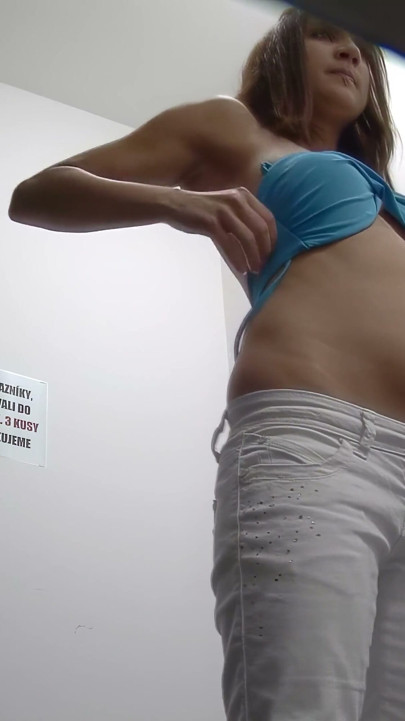 Czech Cabins Young Brunette Strips for the Camera - Every Teasing Moment Captured