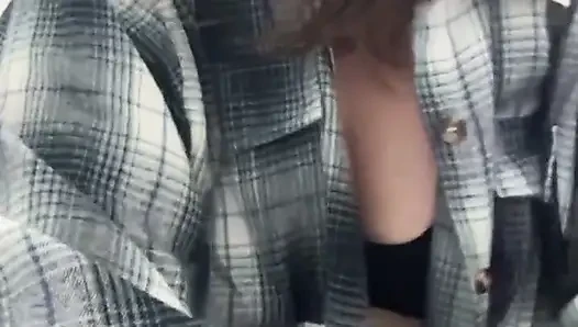 Solo girl public masturbation