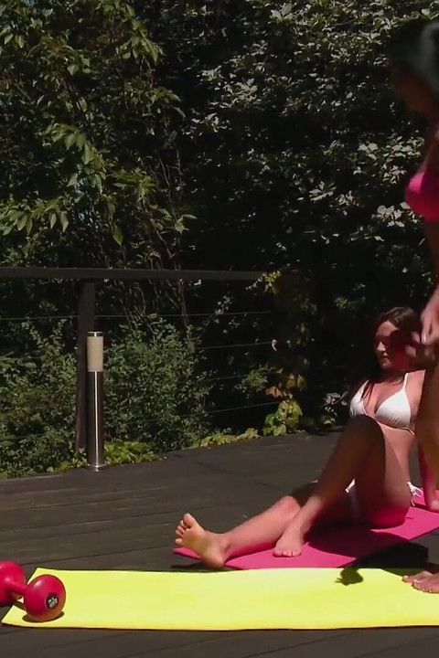 Mia Manarote and Tess Lyndon Are Enjoying the Out Doors and It's a Lovely Day Out