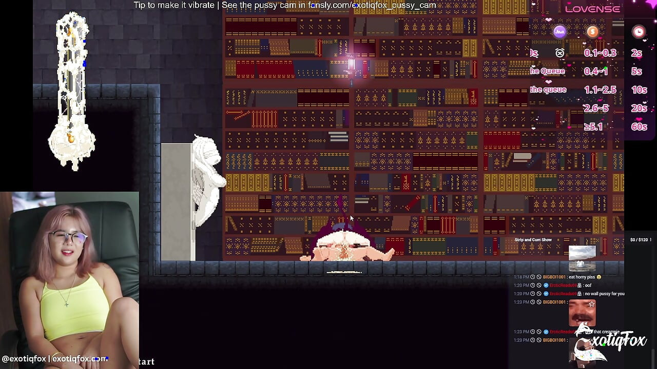 Castle of Temptation Stream 3 Cute Gooner Gamer Girl Masturbating ExotiqFox