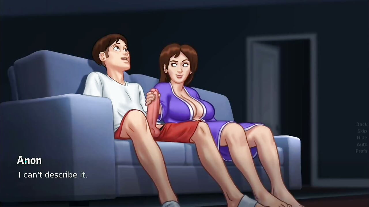 Landlady Catches Student Jerking Off, Then Rubs His Huge Cock - summertime saga gameplay part 2