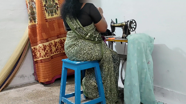 My mother in law was sewing clothes and I had sex with her as if I was helping her