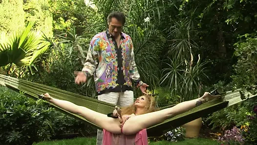Bib boobs redhead endures a hardcore fucking outdoors