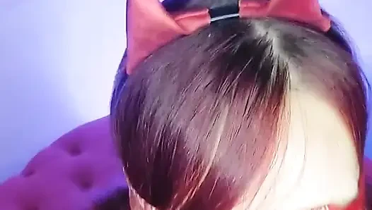 My Boyfriend Blindfolds Me so That I Suck His!