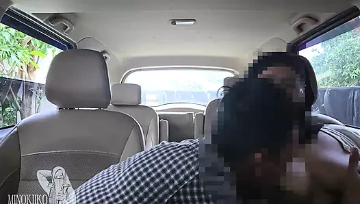 Hijab College Girl Have Fun With Sugar Daddy in The Car - Minokiiko