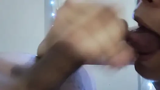 POV köstlicher schwanz-blowjob