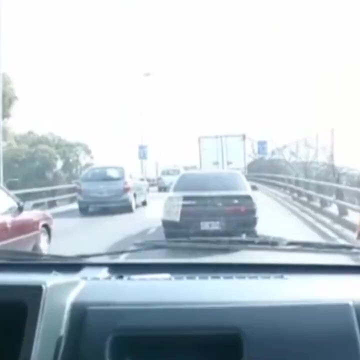 Threesome on moving van