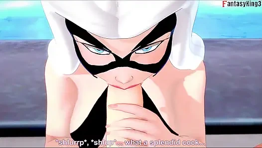 Felicia Hardy (Black Cat) bikini blowjob - Marvel