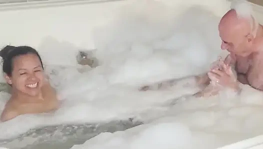 HOTTEST WET MASSAGE WITH ADAMANDEVE AND LUPO