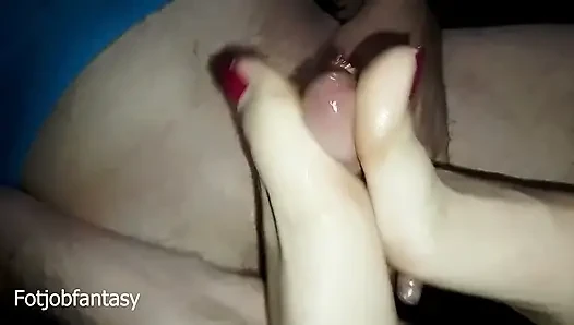 Ich Entspanne Es Mit Einer Speziellen Massage an Meinen Langen Zehen!!