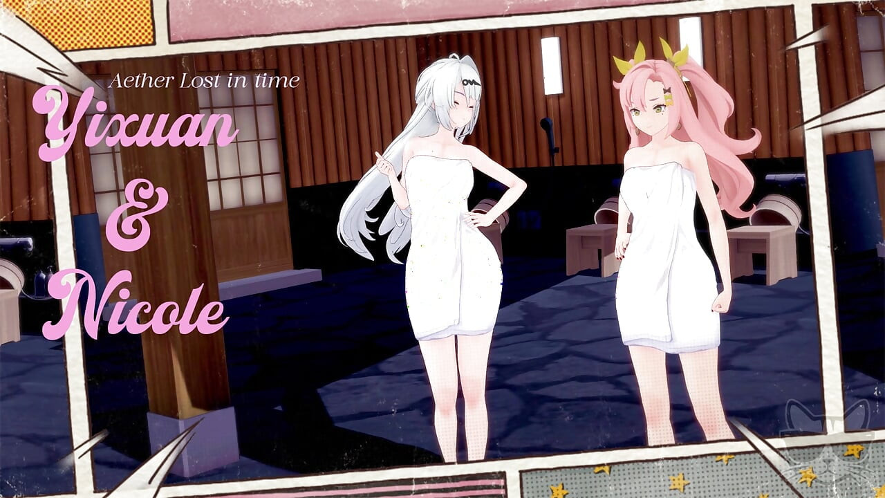 Aether lost in time 1 : Yixuan and Nicole (zenless zone zero) in hot spring !