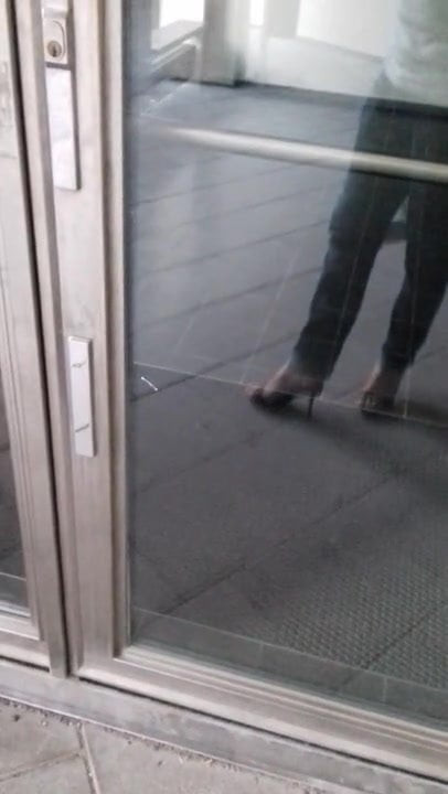 Walking out with sexy heels