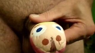 jackmeoffnow cock art - face on my dick head hard erection