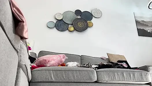Amazingly Beautiful Hot Blonde College Girl Comes for a Fashion Shooting Turns Into Softcore Erotica with Lingerie Try on Haul