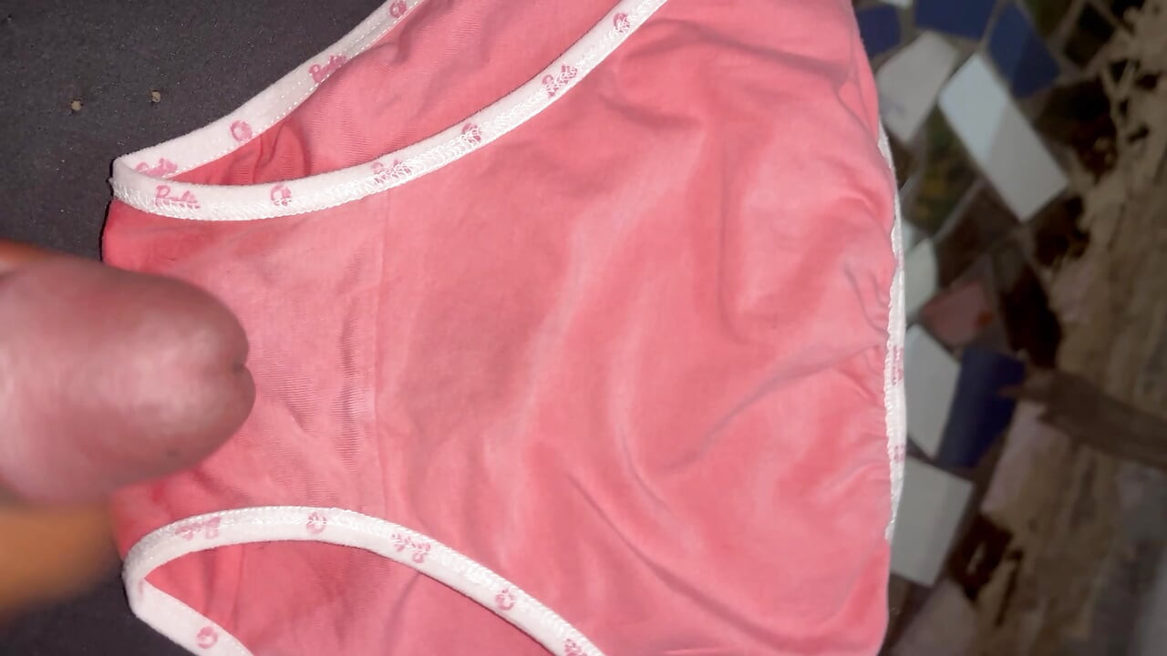 On my panties of chocolates and lot’s of cum