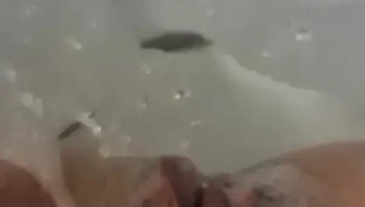 I give myself an orgasm in the bath.