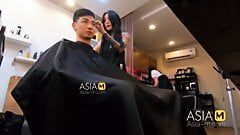 Modelmedia Asia-kedai gunting rambut berani seks-ai qiu-mdwp-0004-video lucah asli asli terbaik Asia