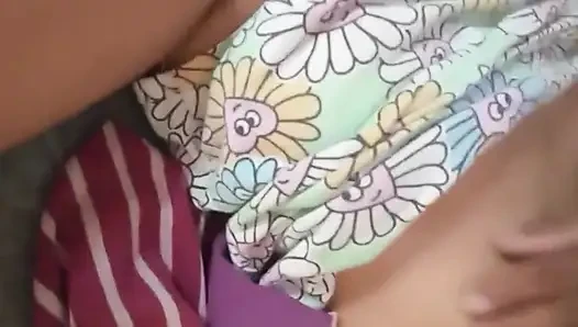 Hot Stepsister with Big Boobs by Her Stepbrother's Dildo Play