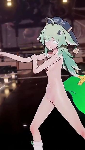 Honkai Star Rail mmd hit 和 run 火火裸体舞蹈 hentai mmd 3d 翡翠尾巴颜色编辑 smixix