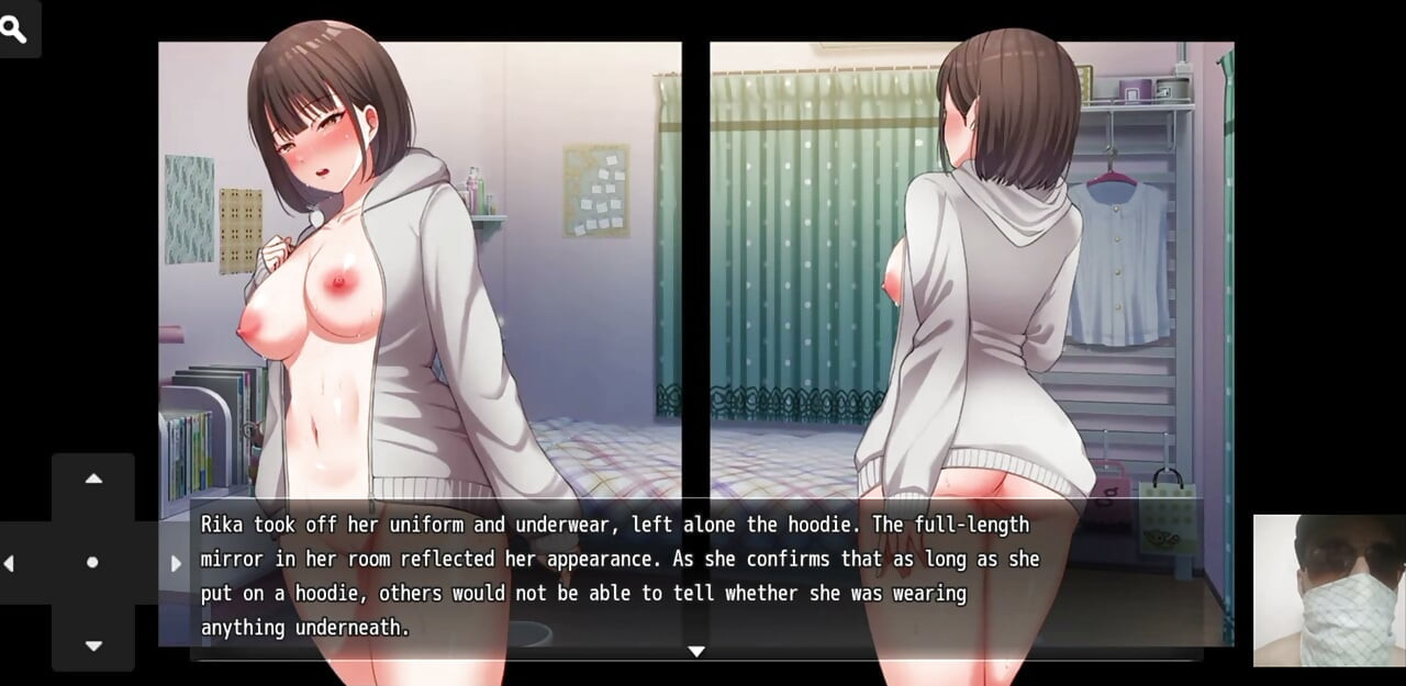 Nightwalk!Hentai game gameplay! Exhibitonist virgin girl masturate in public and got caught and fucked.