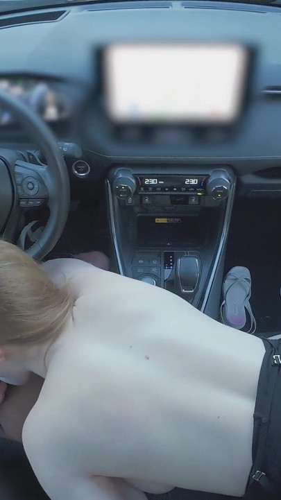 Lena Sucks Dick in Car
