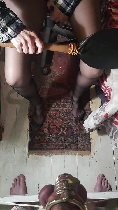 Goode Girl Unholy Crucifix Ballbusting Pt3