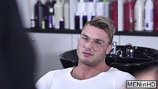 Homo with glasses loves getting his tight ass fucked